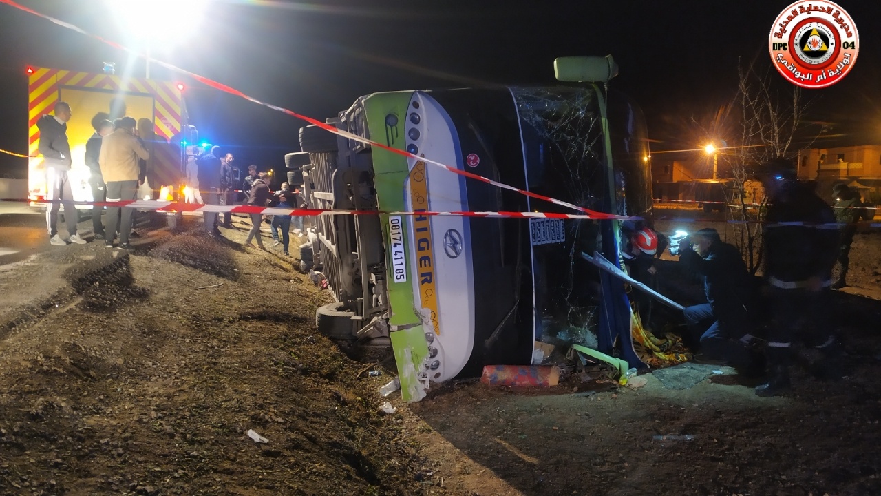 accident bus à Boumerdes