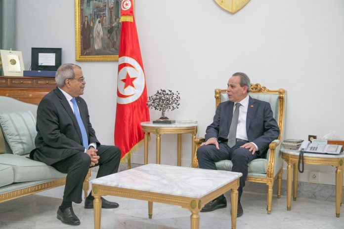 Ali Aoun reçu par le chef du gouvernement tunisien