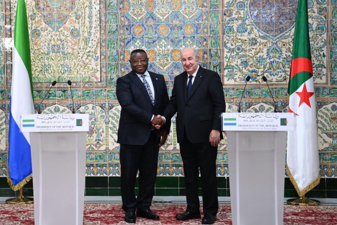 L’Algérie et la Sierre Leone signent une déclaration commune