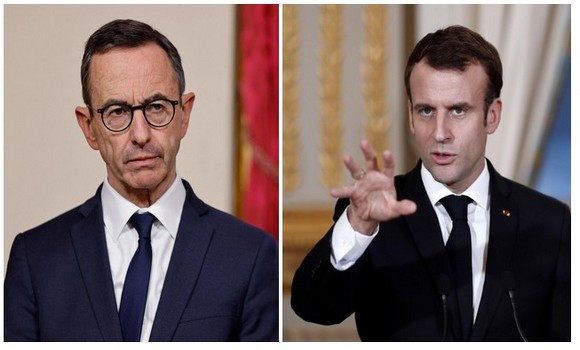 Macron et son ministre de l'intérieur Bruno Retailleau